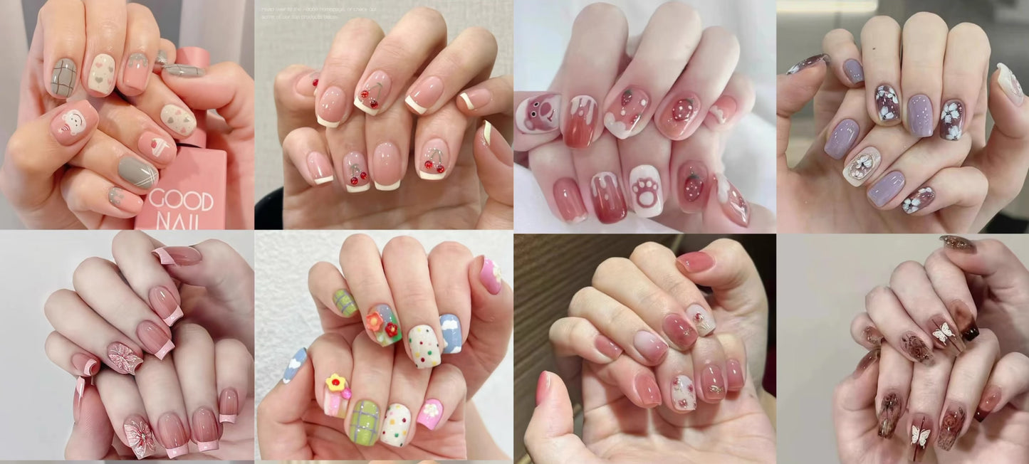 Handmade Everyday Elegance – Simple & Stylish Press-On Nail Collection