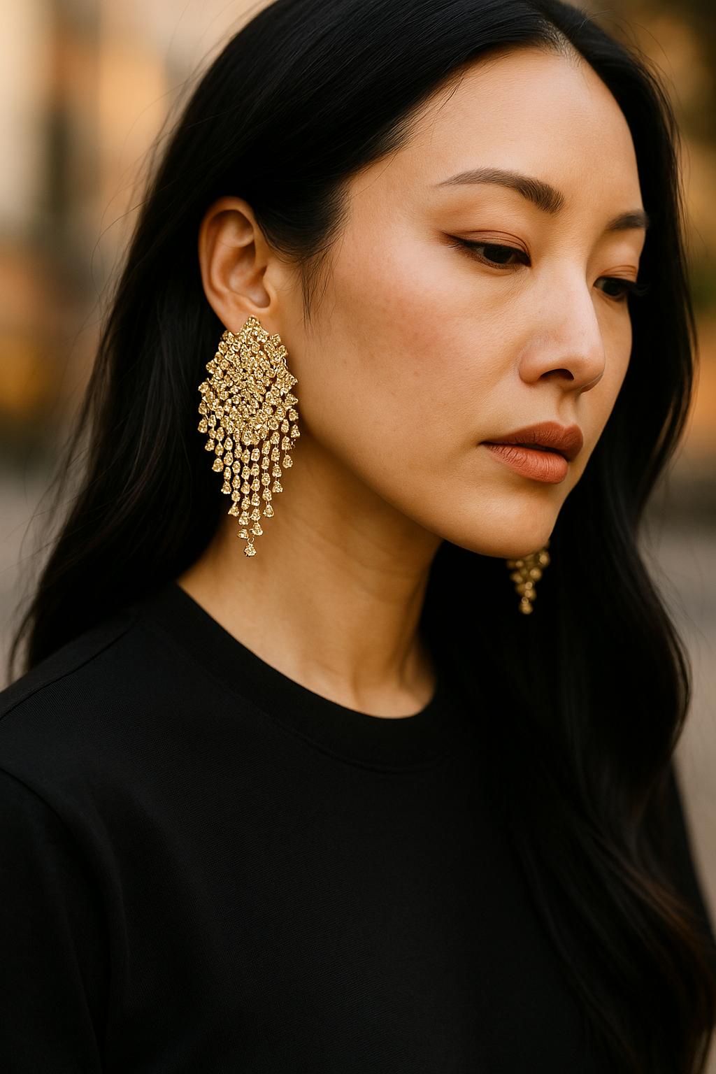 Luxury Full Rhinestone Statement Earrings β Handcrafted & Ultra Sparkly