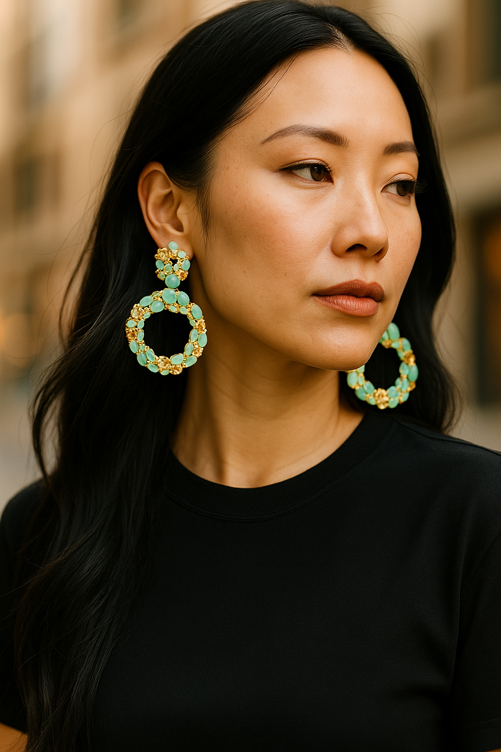 Luxury Full Rhinestone Statement Earrings β Handcrafted & Ultra Sparkly