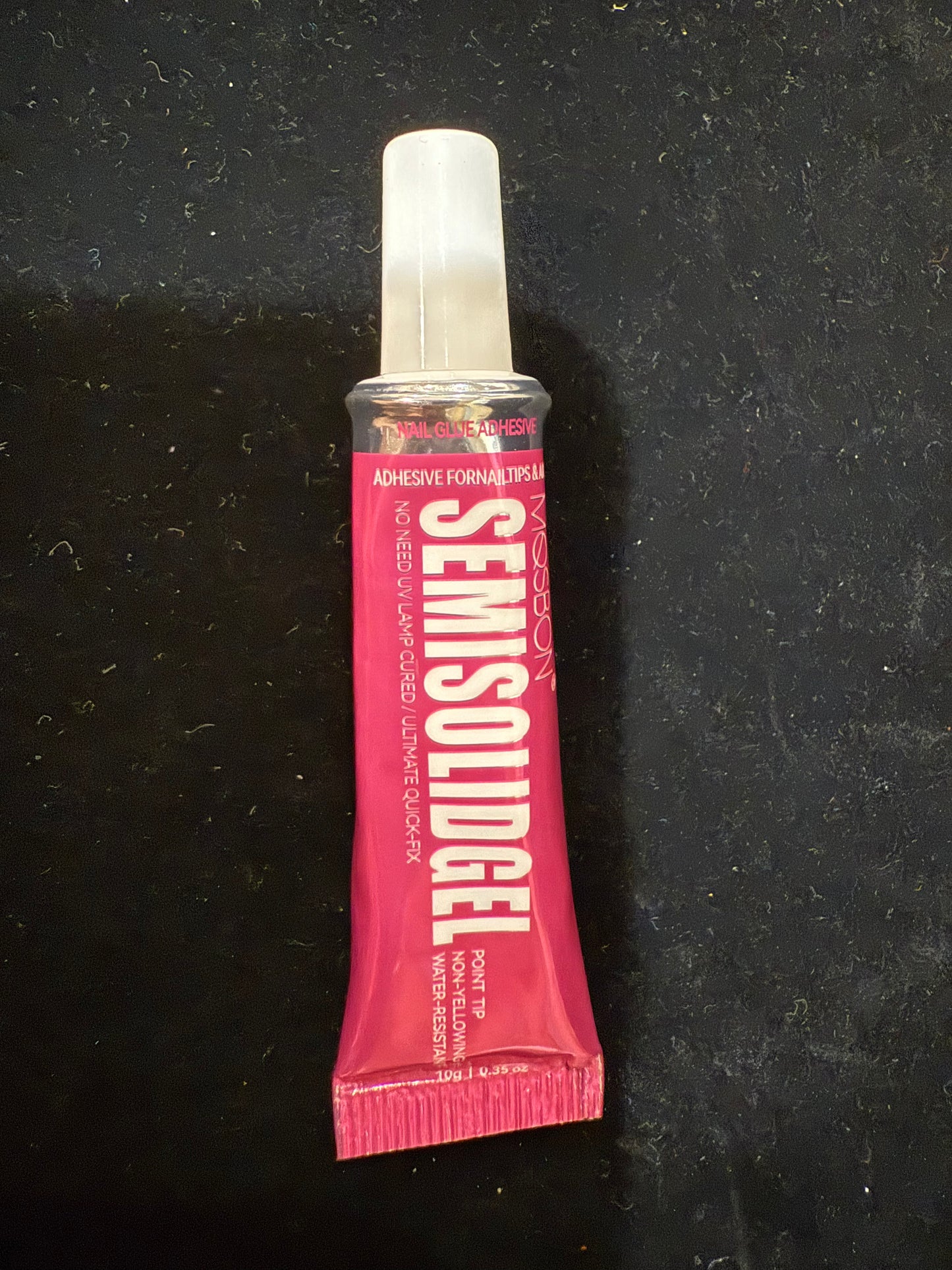 Semi Solid Nail Glue & Remover Set (0.35oz) – Strong Hold 3–4 Weeks, Easy & Safe Removal