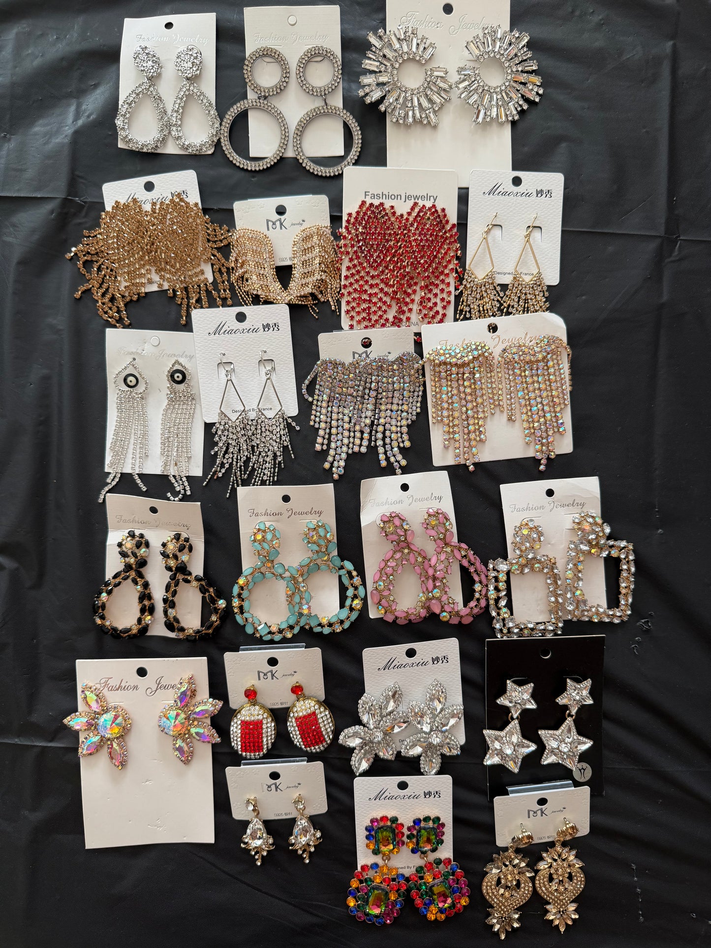 Luxury Full Rhinestone Statement Earrings – Handcrafted & Ultra Sparkly