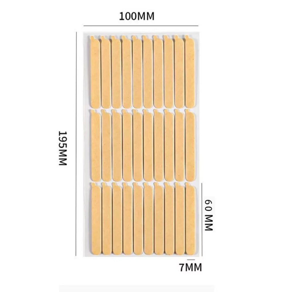 Press-On Nail Adhesive Tabs Easy Peel Design/50 Sheets-$20
