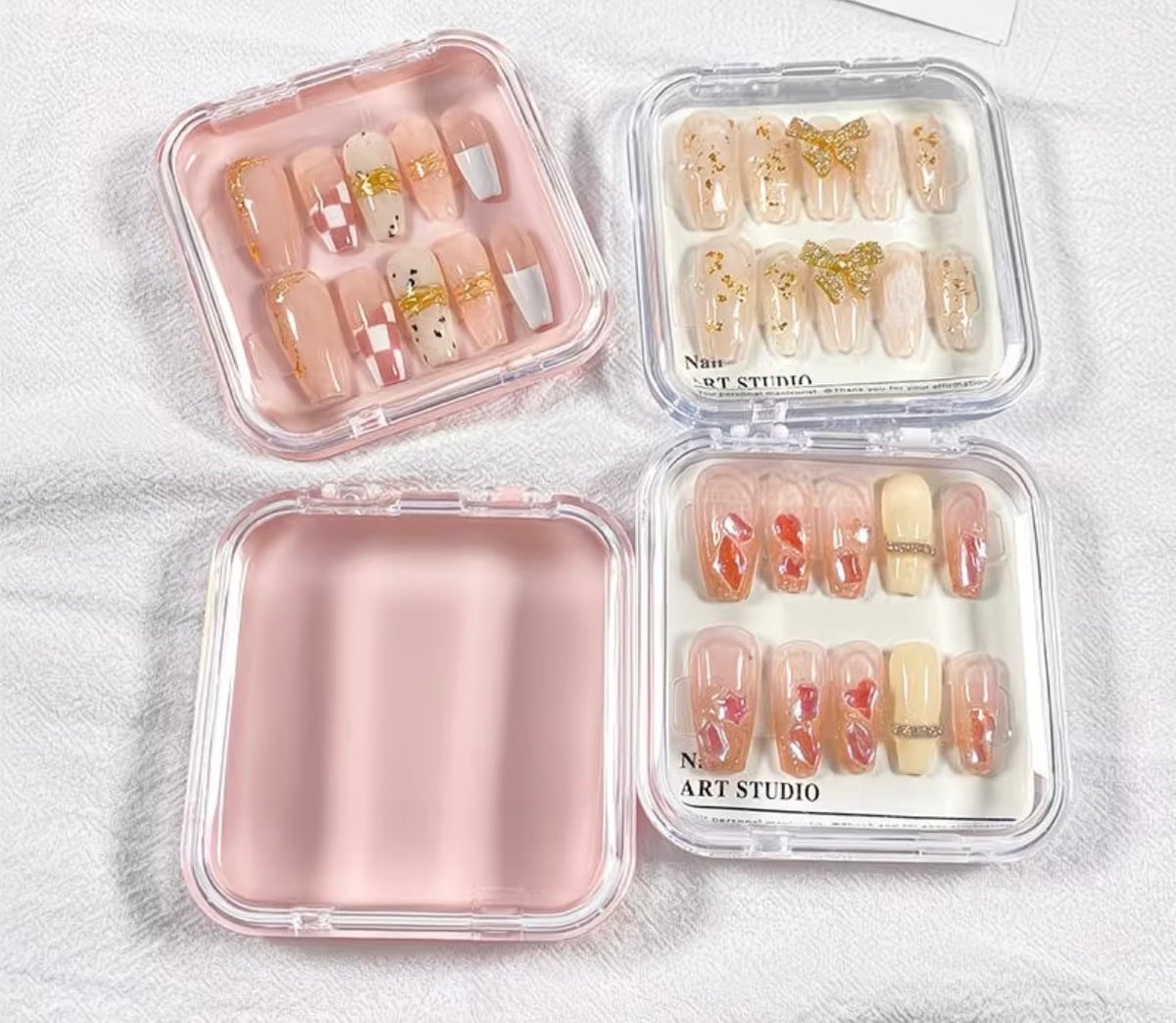 Clear Press-On Nail Display Box – 50PCS/$20