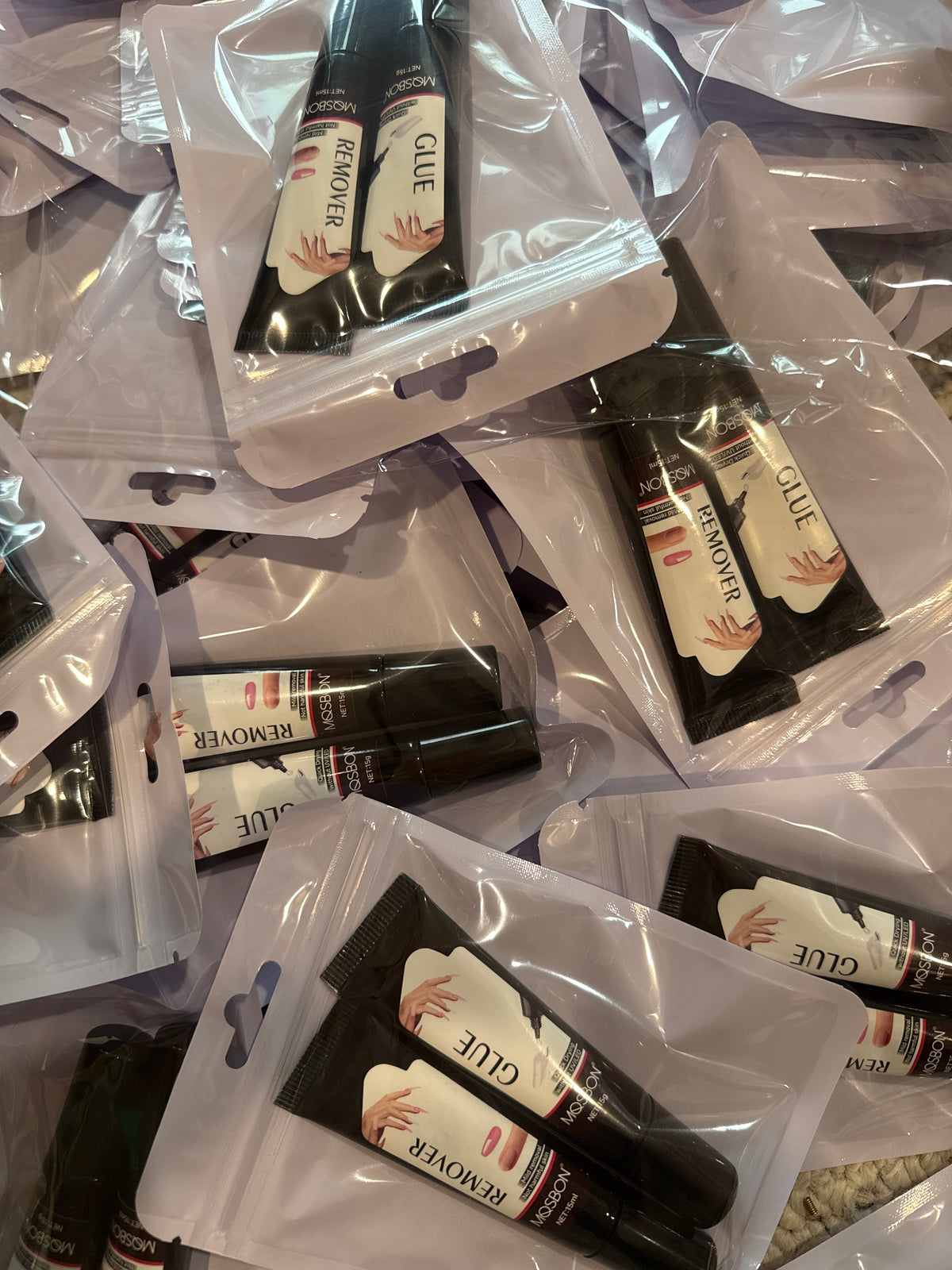 Semi Glue/remover set(15g each)-bigger size 50 sets for $220